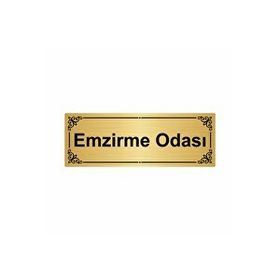 Özarslan Dizayn Emzirme Odası 7x20 cm Altın Renk Metal Yönlendirme Levhası
