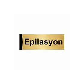 Özarslan Dizayn Epilasyon 10x20 cm Altın Renk Metal Yönlendirme Levhası