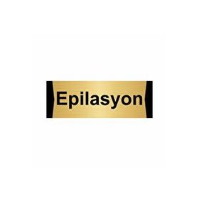 Özarslan Dizayn Epilasyon 10x20 cm Altın Renk Metal Yönlendirme Levhası