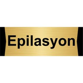 Özarslan Dizayn Epilasyon 5x20 cm Altın Renk Metal Yönlendirme Levhası