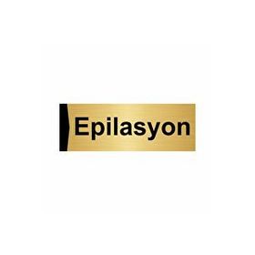 Özarslan Dizayn Epilasyon 7x20 cm Altın Renk Metal Yönlendirme Levhası