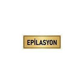 Özarslan Dizayn Epilasyon 7x20 cm Altın Renk Metal Yönlendirme Levhası