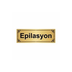 Özarslan Dizayn Epilasyon 7x20 cm Altın Renk Metal Yönlendirme Levhası