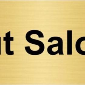 Özarslan Dizayn Etüt Salonu 5x20 cm Altın Renk Metal Yönlendirme Levhası