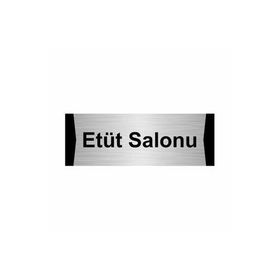 Özarslan Dizayn Etüt Salonu 5x20 cm Gümüş Renk Metal Yönlendirme Levhası