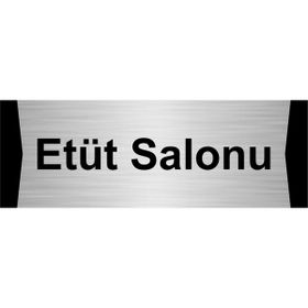 Özarslan Dizayn Etüt Salonu 5x20 cm Gümüş Renk Metal Yönlendirme Levhası