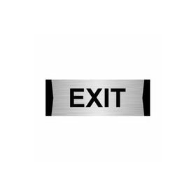Özarslan Dizayn Exit 5x20 cm Gümüş Renk Metal Yönlendirme Levhası