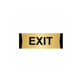 Özarslan Dizayn Exit 7x20 cm Altın Renk Metal Yönlendirme Levhası