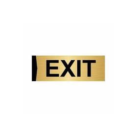 Özarslan Dizayn Exit 7x20 cm Altın Renk Metal Yönlendirme Levhası