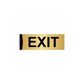 Özarslan Dizayn Exit 7x20 cm Altın Renk Metal Yönlendirme Levhası