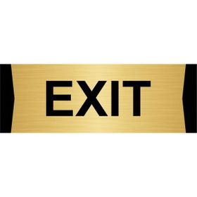 Özarslan Dizayn Exit 7x20 cm Altın Renk Metal Yönlendirme Levhası