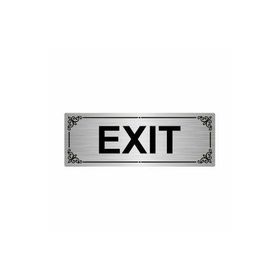 Özarslan Dizayn Exit 7x20 cm Gümüş Renk Metal Yönlendirme Levhası