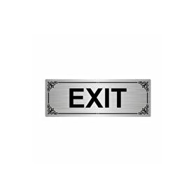 Özarslan Dizayn Exit 7x20 cm Gümüş Renk Metal Yönlendirme Levhası