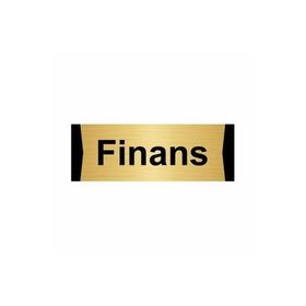 Özarslan Dizayn Finans 10x20 cm Altın Renk Metal Yönlendirme Levhası