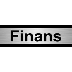 Özarslan Dizayn Finans 5x20 cm Gümüş Renk Metal Yönlendirme Levhası