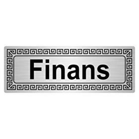 Özarslan Dizayn Finans 7x20 cm Altın Renk Metal Yönlendirme Levhası