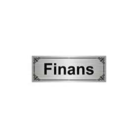 Özarslan Dizayn Finans 7x20 cm Gümüş Renk Metal Yönlendirme Levhası