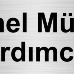 Özarslan Dizayn Genel Müdür Yardımcısı 7x20 cm Gümüş Renk Metal Yönlendirme Levhası
