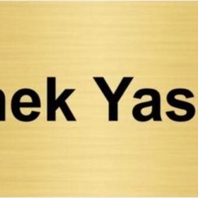 Özarslan Dizayn Girmek Yasaktır 10x20 cm Altın Renk Metal Yönlendirme Levhası