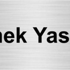 Özarslan Dizayn Girmek Yasaktır 10x20 cm Gümüş Renk Metal Yönlendirme Levhası