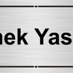 Özarslan Dizayn Girmek Yasaktır 7x20 cm Gümüş Renk Metal Yönlendirme Levhası