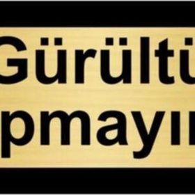 Özarslan Dizayn Gürültü Yapmayınız 5x20 cm Altın Renk Metal Yönlendirme Levhası