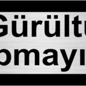 Özarslan Dizayn Gürültü Yapmayınız 5x20 cm Gümüş Renk Metal Yönlendirme Levhası