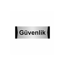 Özarslan Dizayn Güvenlik 10x20 cm Gümüş Renk Metal Yönlendirme Levhası