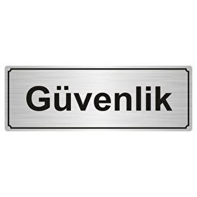 Özarslan Dizayn Güvenlik 10x20 cm Gümüş Renk Metal Yönlendirme Levhası