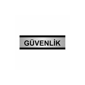 Özarslan Dizayn Güvenlik 5x20 cm Gümüş Renk Metal Yönlendirme Levhası