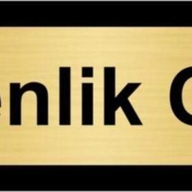 Özarslan Dizayn Güvenlik Odası 10x20 cm Altın Renk Metal Yönlendirme Levhası