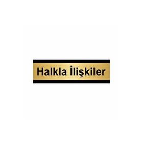 Özarslan Dizayn Halkla İlişkiler 10x20 cm Altın Renk Metal Yönlendirme Levhası
