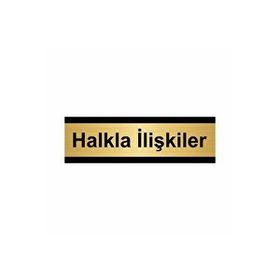 Özarslan Dizayn Halkla İlişkiler 7x20 cm Altın Renk Metal Yönlendirme Levhası