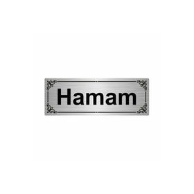 Özarslan Dizayn Hamam 7x20 cm Gümüş Renk Metal Yönlendirme Levhası