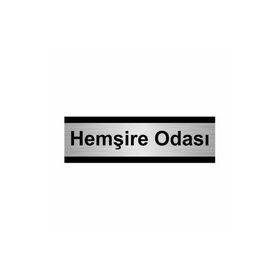 Özarslan Dizayn Hemşire Odası 10x20 cm Gümüş Renk Metal Yönlendirme Levhası