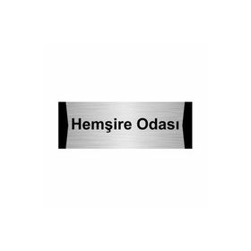 Özarslan Dizayn Hemşire Odası 10x20 cm Gümüş Renk Metal Yönlendirme Levhası