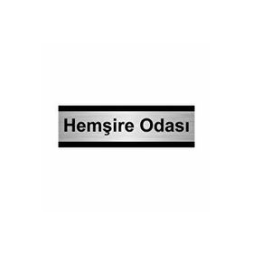 Özarslan Dizayn Hemşire Odası 10x20 cm Gümüş Renk Metal Yönlendirme Levhası