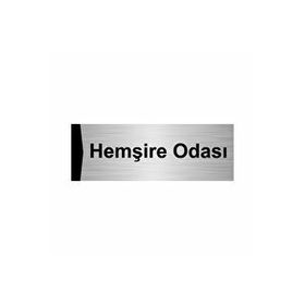 Özarslan Dizayn Hemşire Odası 10x20 cm Gümüş Renk Metal Yönlendirme Levhası