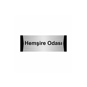 Özarslan Dizayn Hemşire Odası 10x20 cm Gümüş Renk Metal Yönlendirme Levhası