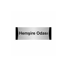 Özarslan Dizayn Hemşire Odası 5x20 cm Gümüş Renk Metal Yönlendirme Levhası