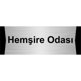 Özarslan Dizayn Hemşire Odası 5x20 cm Gümüş Renk Metal Yönlendirme Levhası
