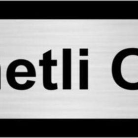 Özarslan Dizayn Hizmetli Odası 5x20 cm Gümüş Renk Metal Yönlendirme Levhası