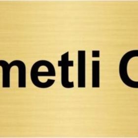 Özarslan Dizayn Hizmetli Odası 7x20 cm Altın Renk Metal Yönlendirme Levhası