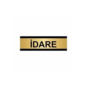 Özarslan Dizayn İdare 10x20 cm Altın Renk Metal Yönlendirme Levhası