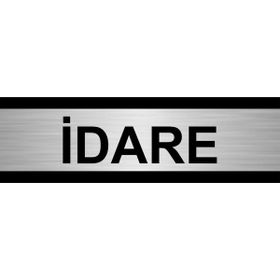 Özarslan Dizayn İdare 7x20 cm Gümüş Renk Metal Yönlendirme Levhası