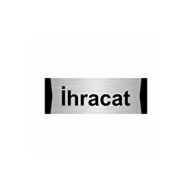 Özarslan Dizayn İhracat 10x20 cm Gümüş Renk Metal Yönlendirme Levhası
