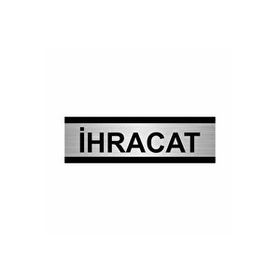 Özarslan Dizayn İhracat 10x20 cm Gümüş Renk Metal Yönlendirme Levhası