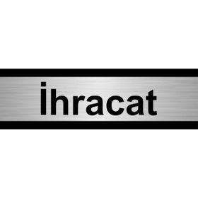 Özarslan Dizayn İhracat 10x20 cm Gümüş Renk Metal Yönlendirme Levhası