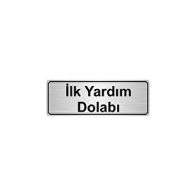 Özarslan Dizayn İlk Yardım Dolabı 10x20 cm Gümüş Renk Metal Yönlendirme Levhası