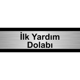 Özarslan Dizayn İlk Yardım Dolabı 5x20 cm Gümüş Renk Metal Yönlendirme Levhası